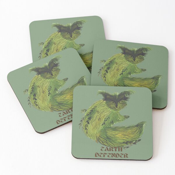 Item preview, Eco-Friendly Earth Defender Moss Fox Design | Whimsical Nature-Inspired Art by Jemma Jamie Skidmore designed and sold by Jemma Jamie Skidmore.