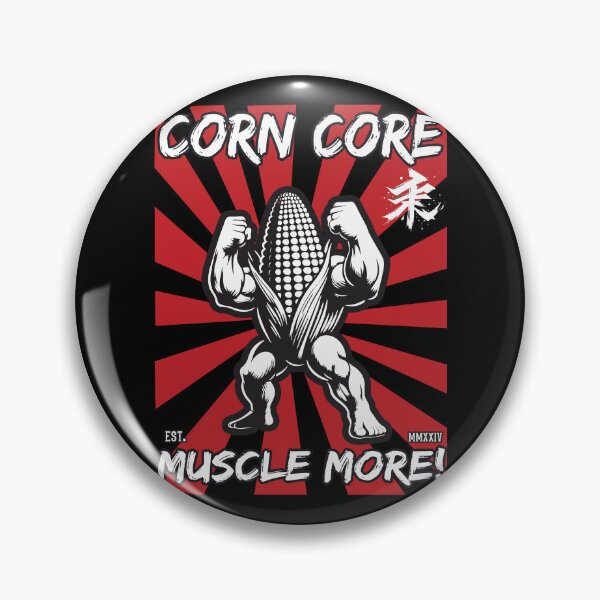 Item preview, orn Core - Funny Corn Cob Bodybuilder Design designed and sold by RetroMaritalArt.
