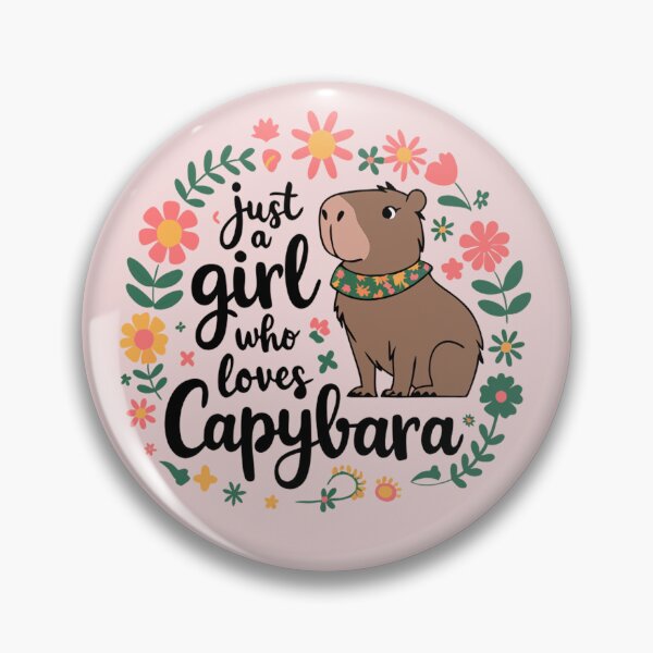 Item preview, Just a girl who loves capybaras designed and sold by Theinspira1.