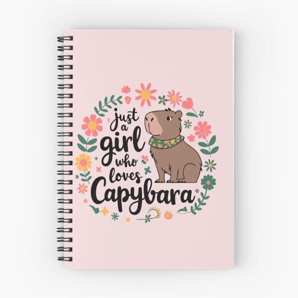 Item preview, Just a girl who loves capybaras designed and sold by Theinspira1.