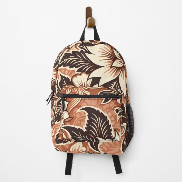 Item preview, Traditional Batik Brown Floral Pattern Malaysia Indonesia  designed and sold by artColourized.