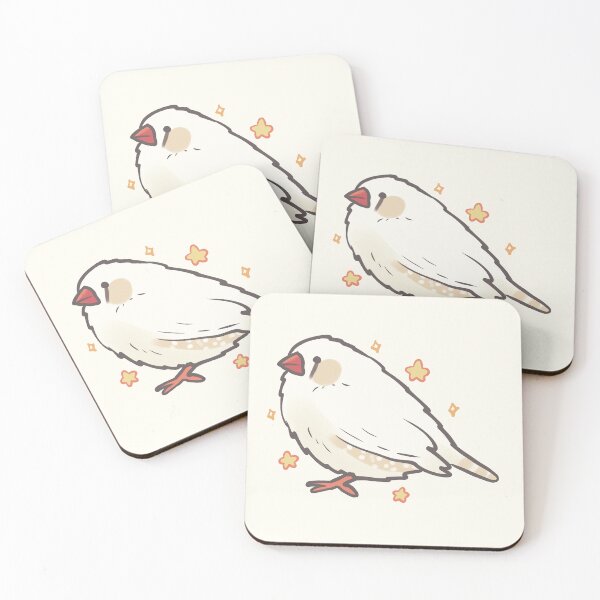 Item preview, Cute White Zebra Finch  designed and sold by Artofmayara.