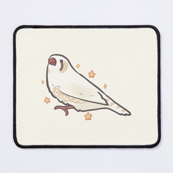 Item preview, White Zebra Finch illustration designed and sold by Artofmayara.