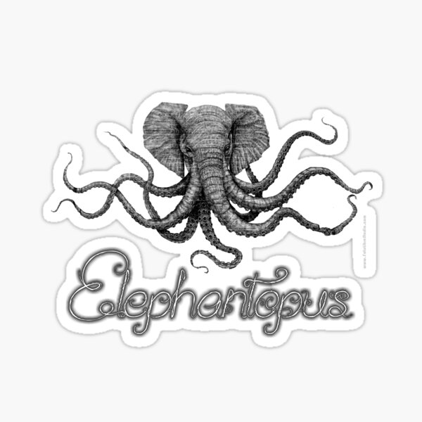 Elephantopus (Elefante + Pulpo) Pegatina