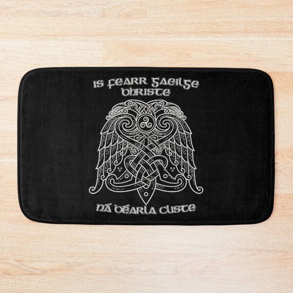 Item preview, Broken Irish, Clever English, Traditional Gaelic Language, Celtic Saying Design, Celtic Knotwork designed and sold by Proverbial Wisdom Design.