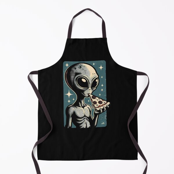 Item preview, Funny Alien Pizza Lover, Retro Style designed and sold by Logiamerch.