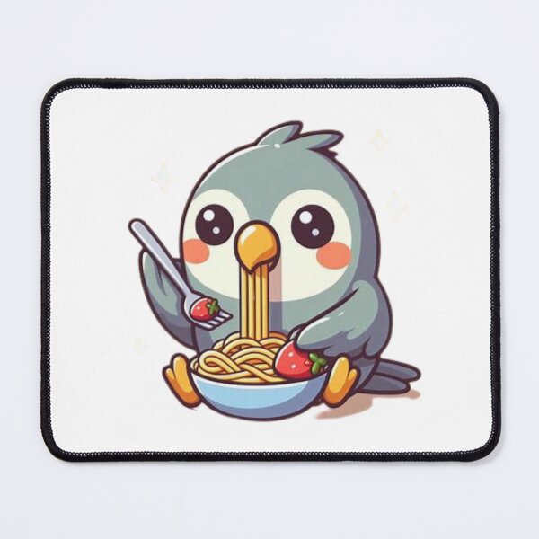 Item preview, parrot eating spaghetti designed and sold by Eternalski.