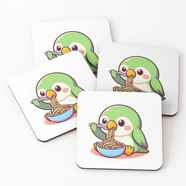 Item preview, parrot eating spaghetti designed and sold by Eternalski.