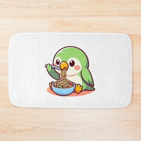 Item preview, parrot eating spaghetti designed and sold by Eternalski.