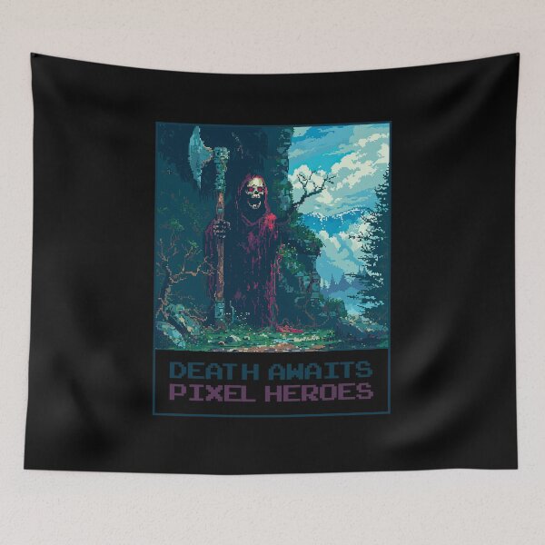 Item preview, Death Awaits Pixel Heroes designed and sold by MagicAxe.