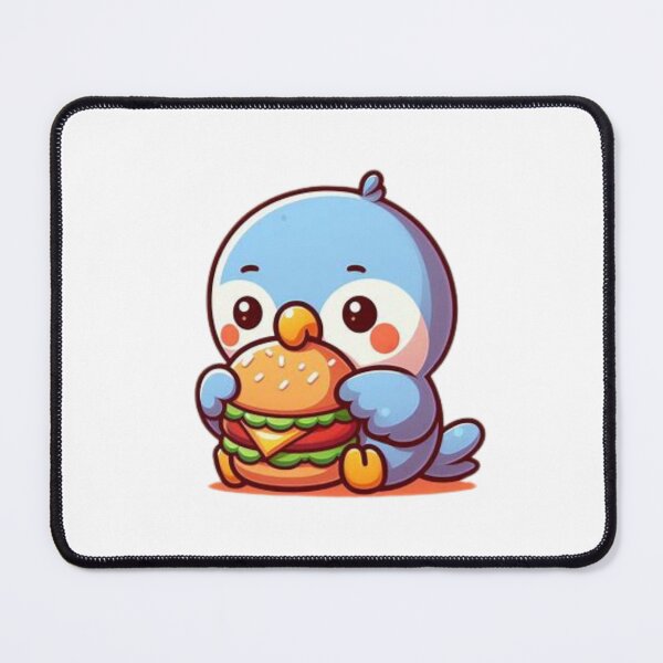 Item preview, parrot eating burger designed and sold by Eternalski.