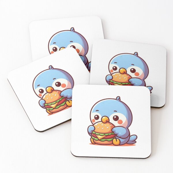 Item preview, parrot eating burger designed and sold by Eternalski.
