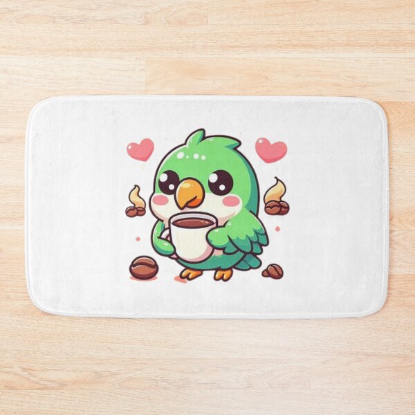Item preview, parrot with coffee designed and sold by Eternalski.