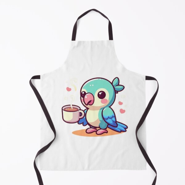 Item preview, parrot with coffee designed and sold by Eternalski.