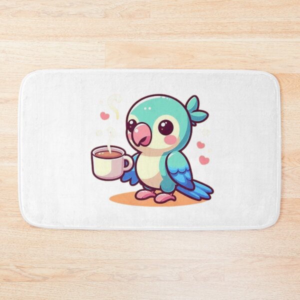 Item preview, parrot with coffee designed and sold by Eternalski.