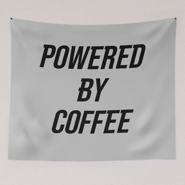 Item preview, Powered by Coffee | Energizing Coffee Quote Design designed and sold by UniGift.