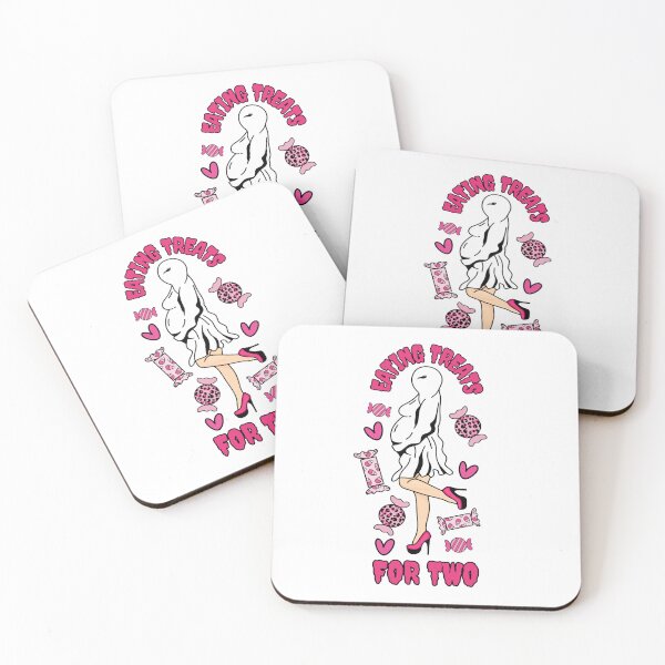 Item preview, Copy of Pregnant Halloween Ghost Eating Treats for Two Pink with Candy designed and sold by MrsCreative1.