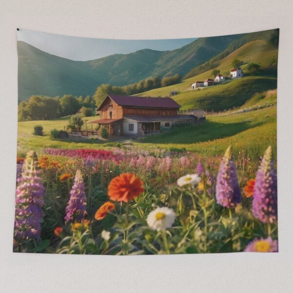 Item preview, Blossom Farm Hill Retreat designed and sold by BlareBlare.