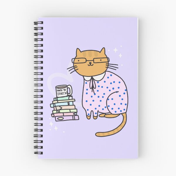 Item preview, Librarian Cat designed and sold by teaandcraft.