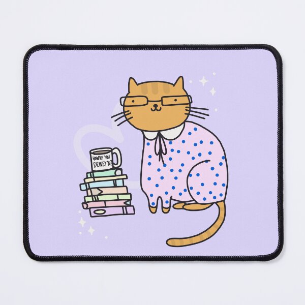 Item preview, Librarian Cat designed and sold by teaandcraft.