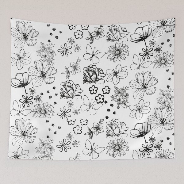 Item preview, floral pattern designed and sold by ColorMuse Collective.