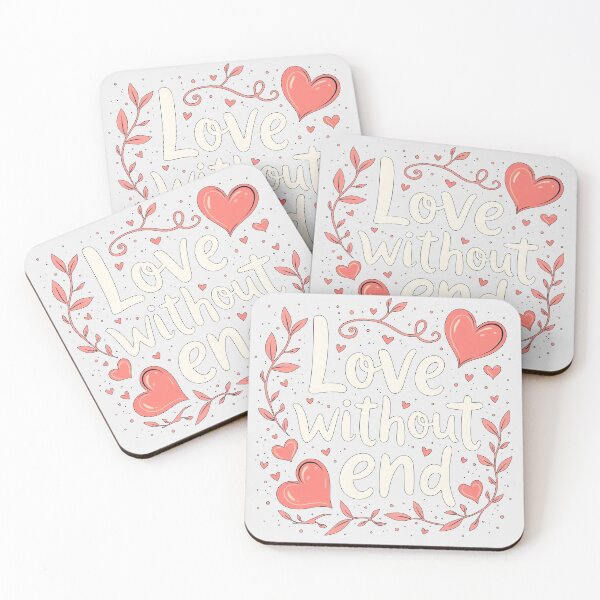 Item preview, Love Without End - Hearts and Flowers designed and sold by ThreeftlyPicks.