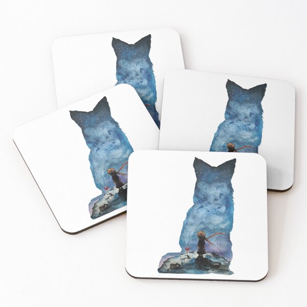 Item preview, Prince Fox Rose Love Friendship Cosmos Nebula Galaxy designed and sold by kkjustpaint.