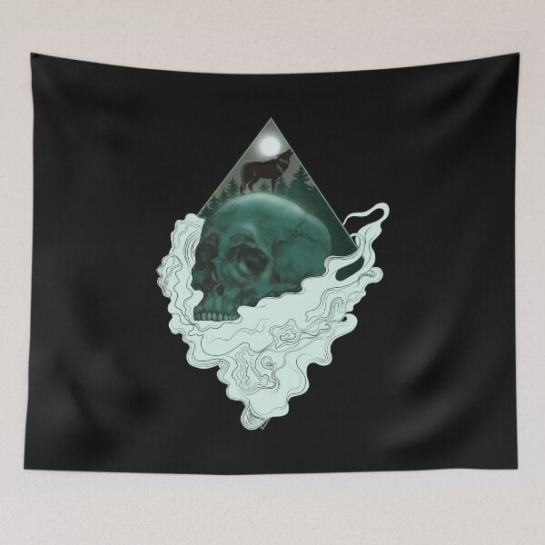 Item preview, green skull designed and sold by Lunetcrafts.