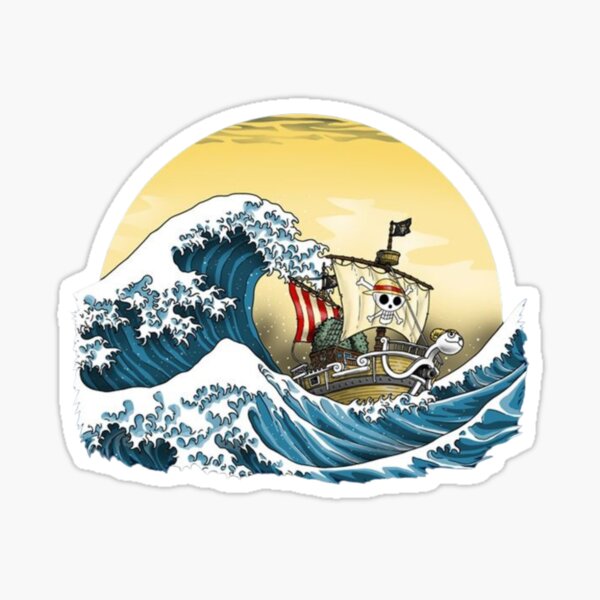 Item preview, Straw Hat Pirates Monkey D. Luffy - The Great Wave off Kanagawa by Katsushika Hokusai designed and sold by Playful-Monster.