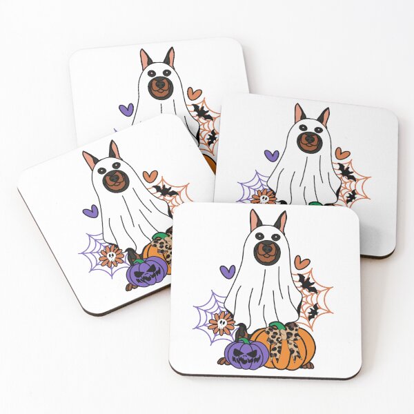 Item preview, Beauceron Halloween Ghost Dog, Pumpkins, Bow, Flowers, Bats, Wider web, Pet, Bark, Paw, Animal lover designed and sold by MrsCreative1.
