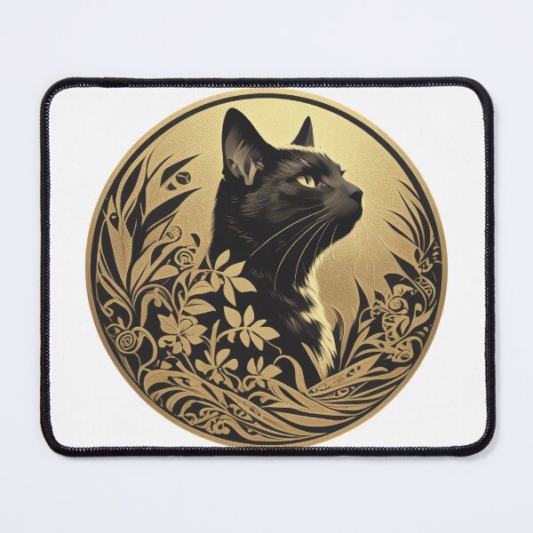 Item preview, Gold emblem with a cat designed and sold by krabbaraban.