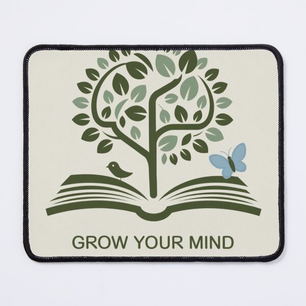 Item preview, "Grow Your Mind, Nurture the Earth - Eco-Friendly Motivational Art" designed and sold by Milina3.