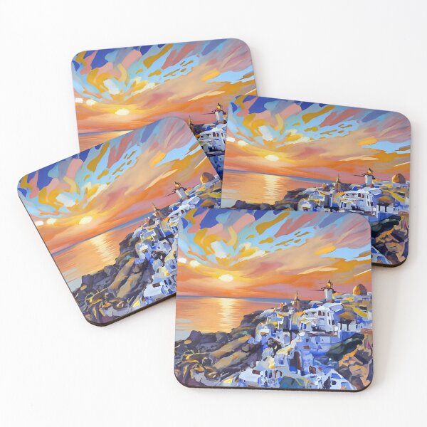 Item preview, Santorini Sunset Splendor designed and sold by cotros.