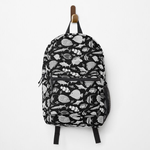 Item preview, Adorable fish pattern, playful underwater theme black and white palate designed and sold by Kaushlydraw.
