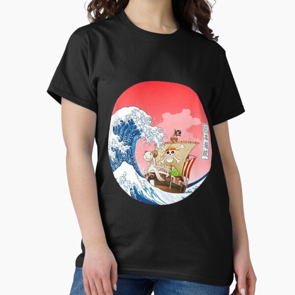 Item preview, Straw Hat Pirates Monkey D. Luffy - The Great Wave off Kanagawa by Katsushika Hokusai designed and sold by Playful-Monster.
