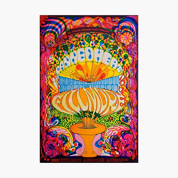 Item preview, Vintage 1968 psychedelic concert poster designed and sold by colliophoto.