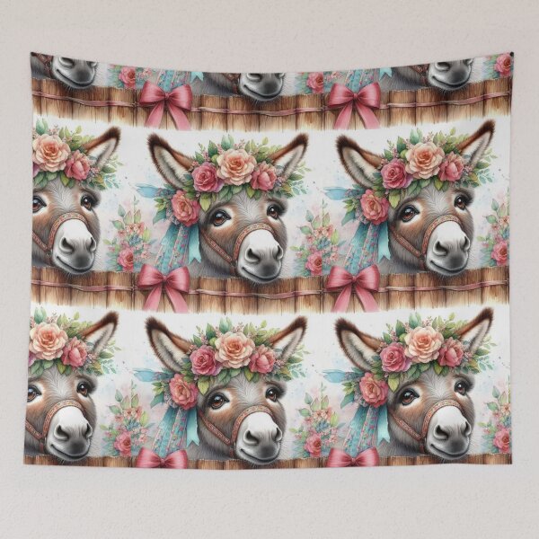 Item preview, Donkey's Floral Royalty designed and sold by junesstuff001.