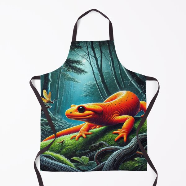 Item preview, Vivid Orange Salamander: Nighttime Stalker in the Forest designed and sold by NocturnalNook.