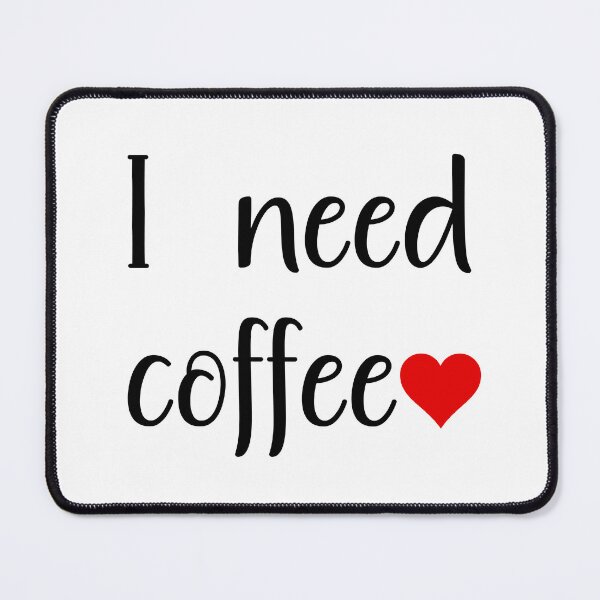 Item preview, I Need Coffee | Modern Coffee Lover's Quote Art designed and sold by UniGift.