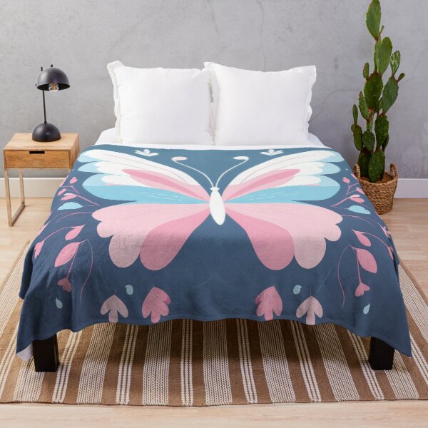 Item preview, A design of a butterfly wing pattern with alternating pink and blue hues. designed and sold by HEMRO.