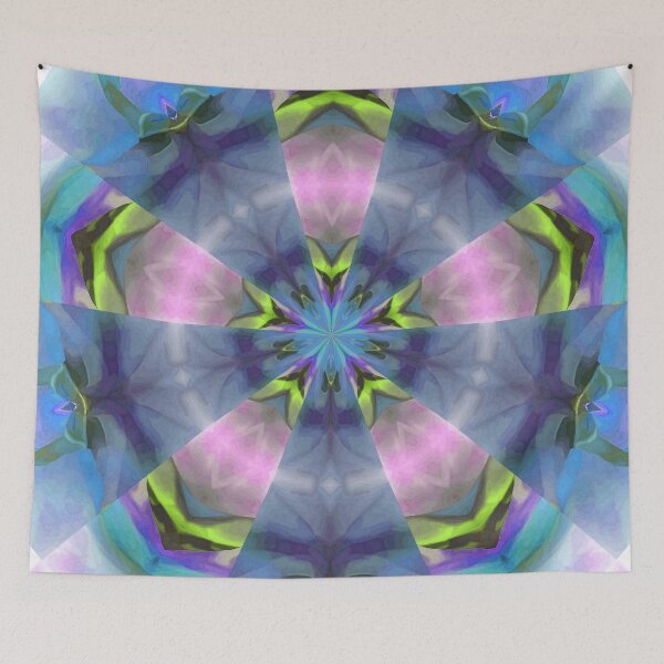 Item preview, Pastel Shades Multicolored Kaleidoscope Pentangle Pattern 8 designed and sold by taiche.