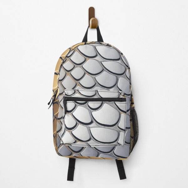 Item preview, A design of a crocodile skin pattern with metallic gold and silver scales. designed and sold by HEMRO.