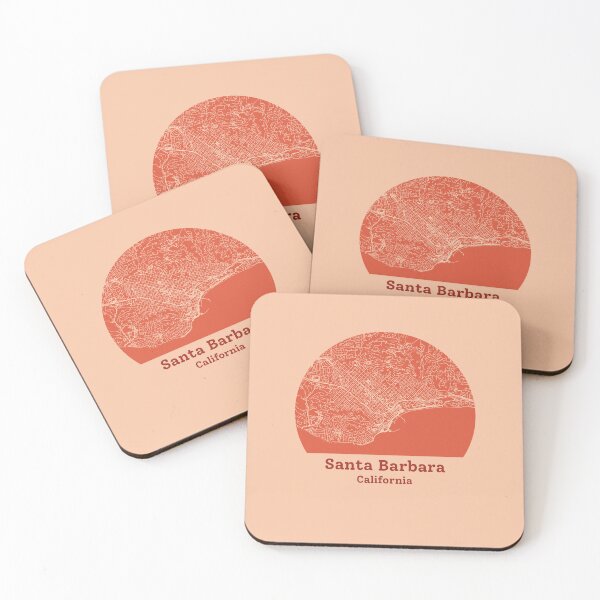 Item preview, Santa Barbara California City Map designed and sold by Archicut27.