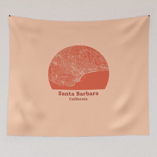 Item preview, Santa Barbara California City Map designed and sold by Archicut27.