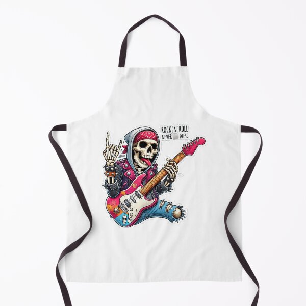 Item preview, Rocking Skeleton Playing Guitar - Fun Vector Art designed and sold by UA-t-shirts.