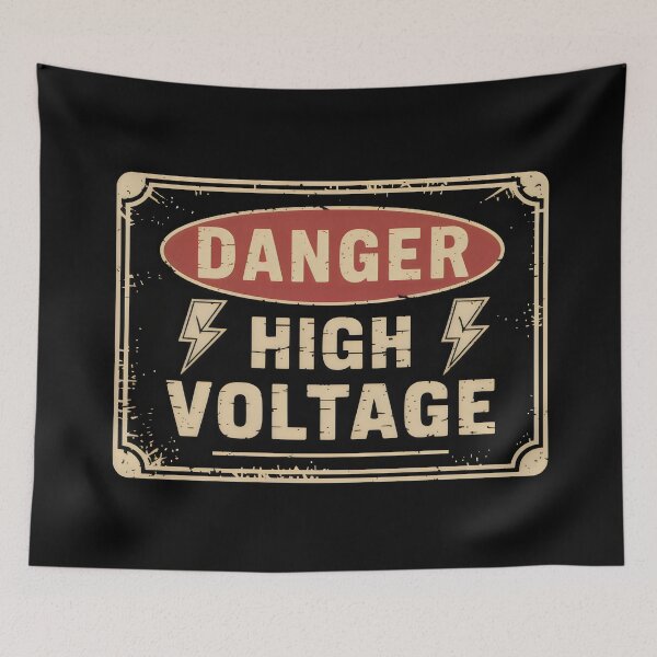 Item preview, Danger High Voltage Sign designed and sold by zarshirts.