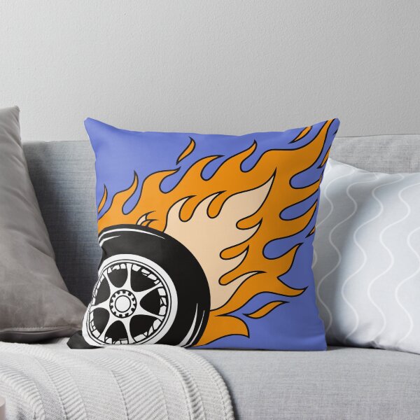 Item preview, Illustration of race car tire flame fire designed and sold by rasagamastore.