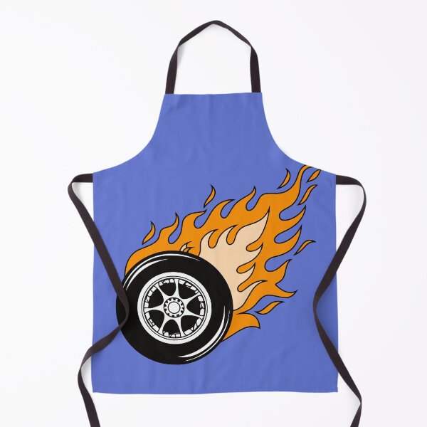 Item preview, Illustration of race car tire flame fire designed and sold by rasagamastore.