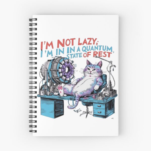Item preview, Quantum Cat: Not Lazy, Just in a State of Rest designed and sold by XquisiteFashion.