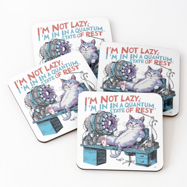Item preview, Quantum Cat: Not Lazy, Just in a State of Rest designed and sold by XquisiteFashion.